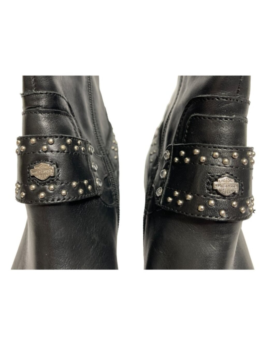 Harley Davidson Julia Harness Black Boots Leather Womens Size 7 - Picture 5 of 8